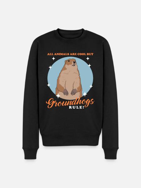 Marmots Mankai Groundhog Munggen Gift - Men's Premium Organic Jumper - black