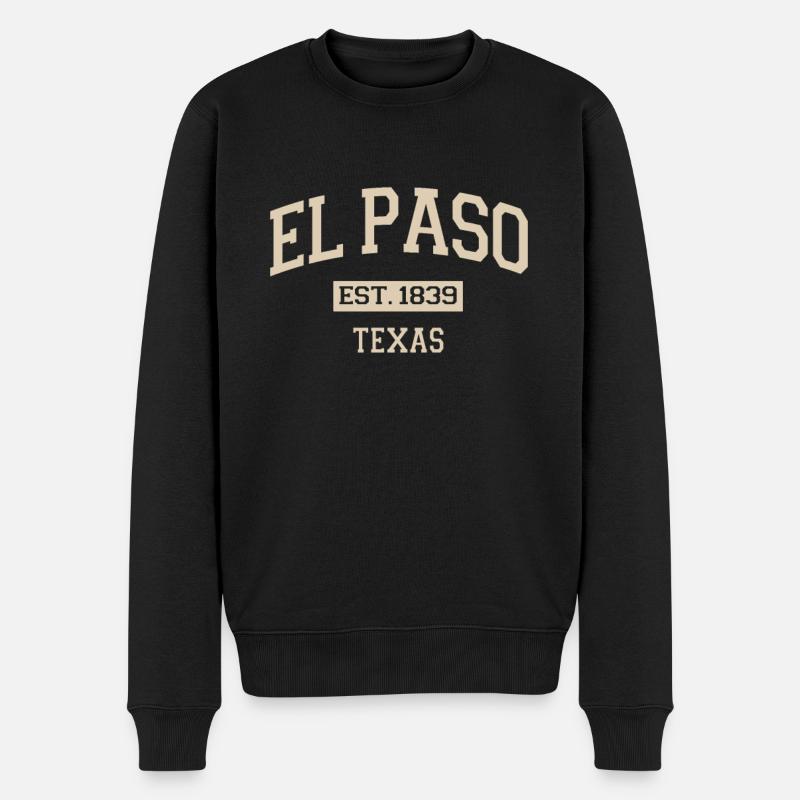 Texas - Männer Premium Bio Pullover - Schwarz