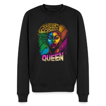 Juneteenth BLM Black Pride Woman Stark Black - Pull Premium bio Homme - noir - Devant - Nico (187cm)