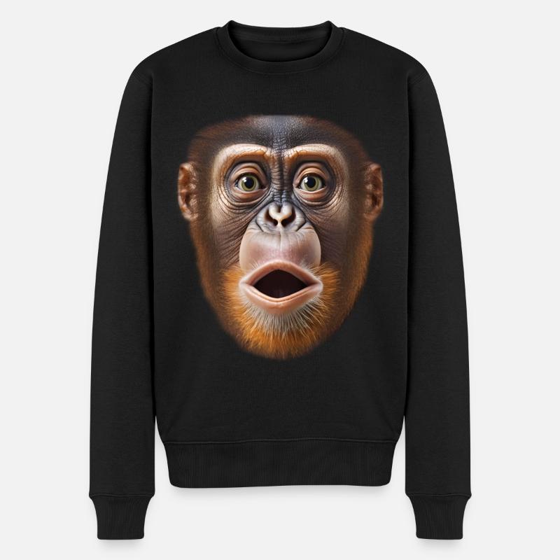 Funny Monkey T-Shirt - Pull Premium bio Homme - noir