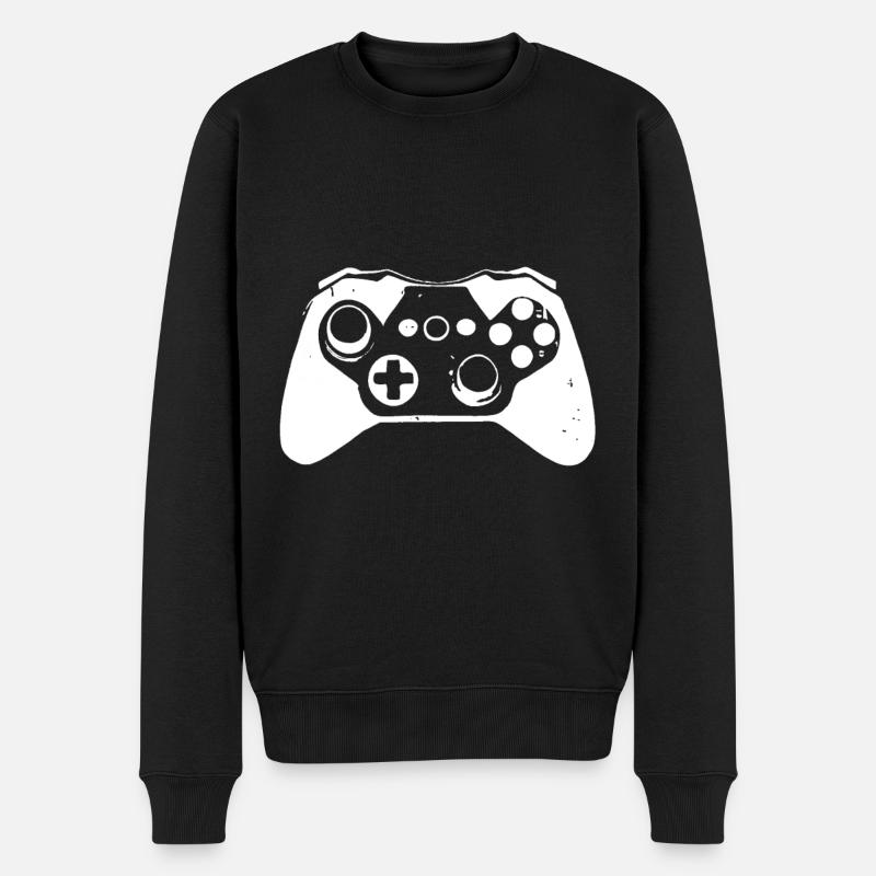 Cooler Gaming Controller für Gamer - Männer Premium Bio Pullover - Schwarz
