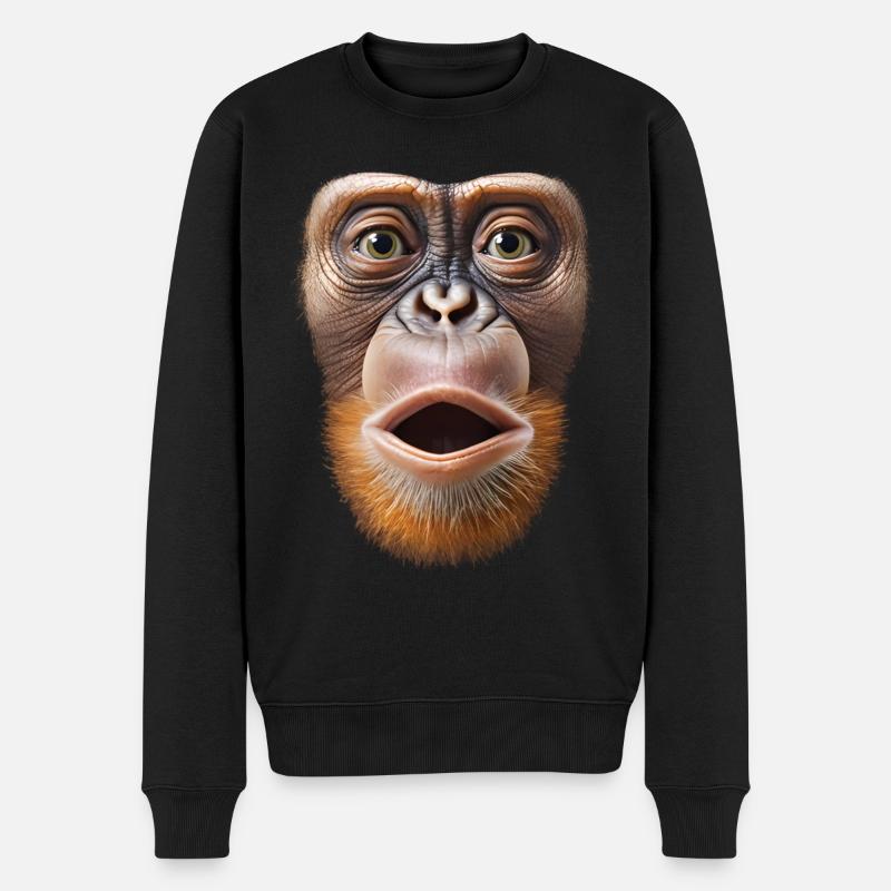 Funny Monkey T-Shirt - Pull Premium bio Homme - noir