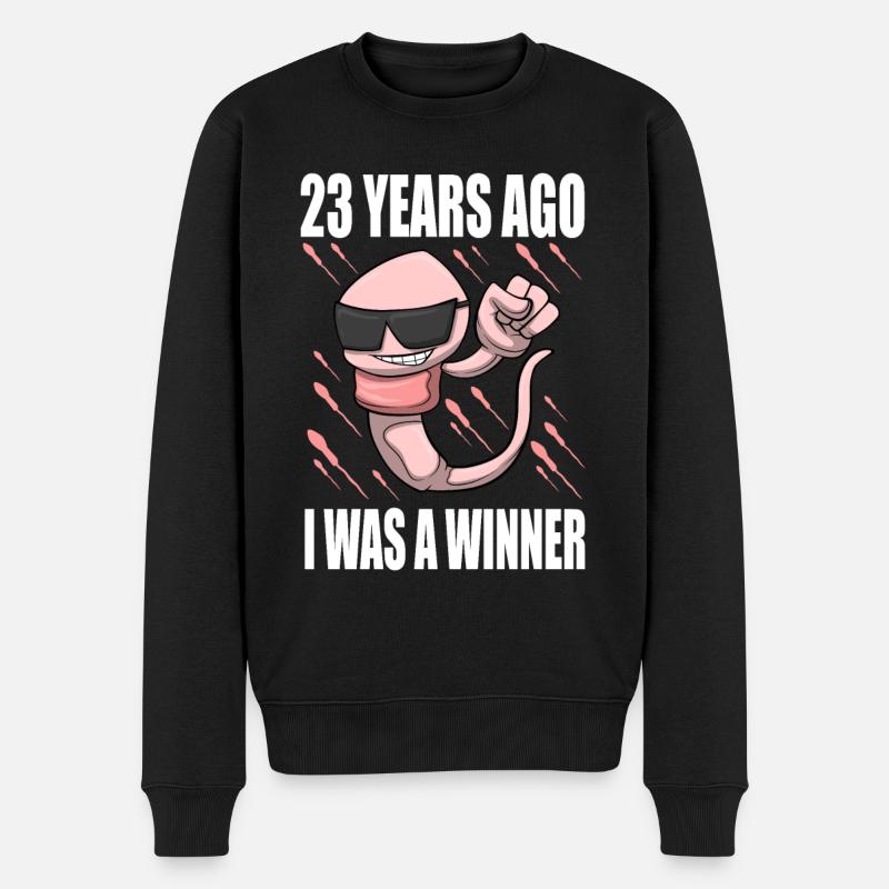 Homme Sperme Anniversaire 23 ans - Pull Premium bio Homme - noir