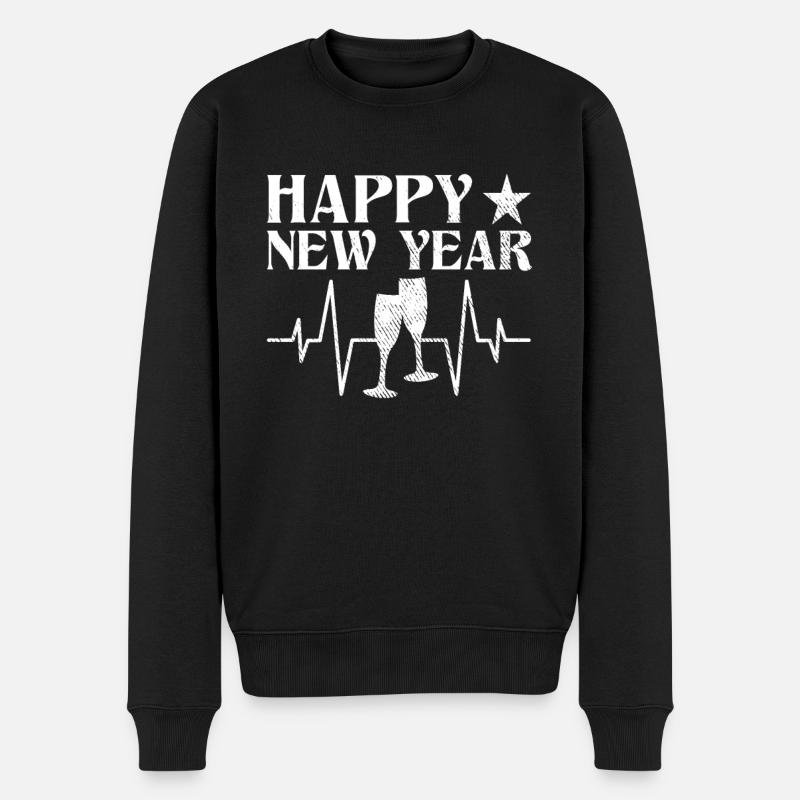 Bonne année !! - Pull Premium bio Homme - noir