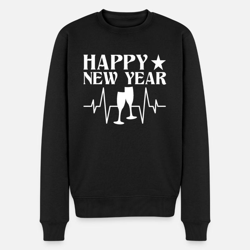 Bonne année !! - Pull Premium bio Homme - noir