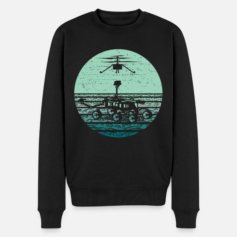 Planète Étoiles Galaxie Lunaire - Pull Premium bio Homme - noir