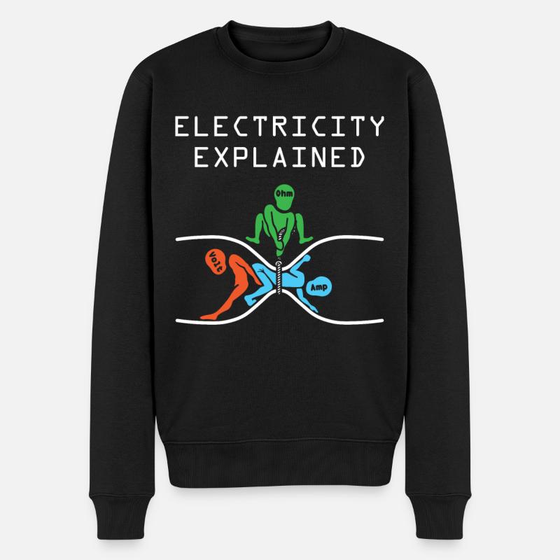 Electron physics - Men's Premium Organic Jumper - black