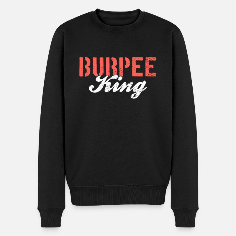 Burpee King - Pull Premium bio Homme - noir