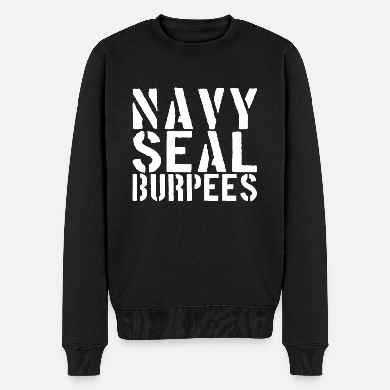 Chemise Burpees - Pull Premium bio Homme - noir
