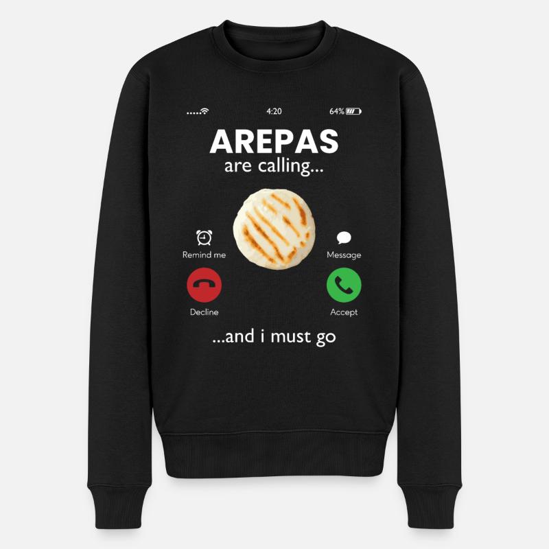 arepas appelle, arepas - Pull Premium bio Homme - noir