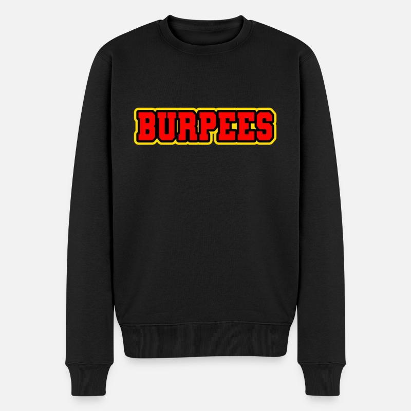 Le lettrage lumineux de Burpee - Pull Premium bio Homme - noir