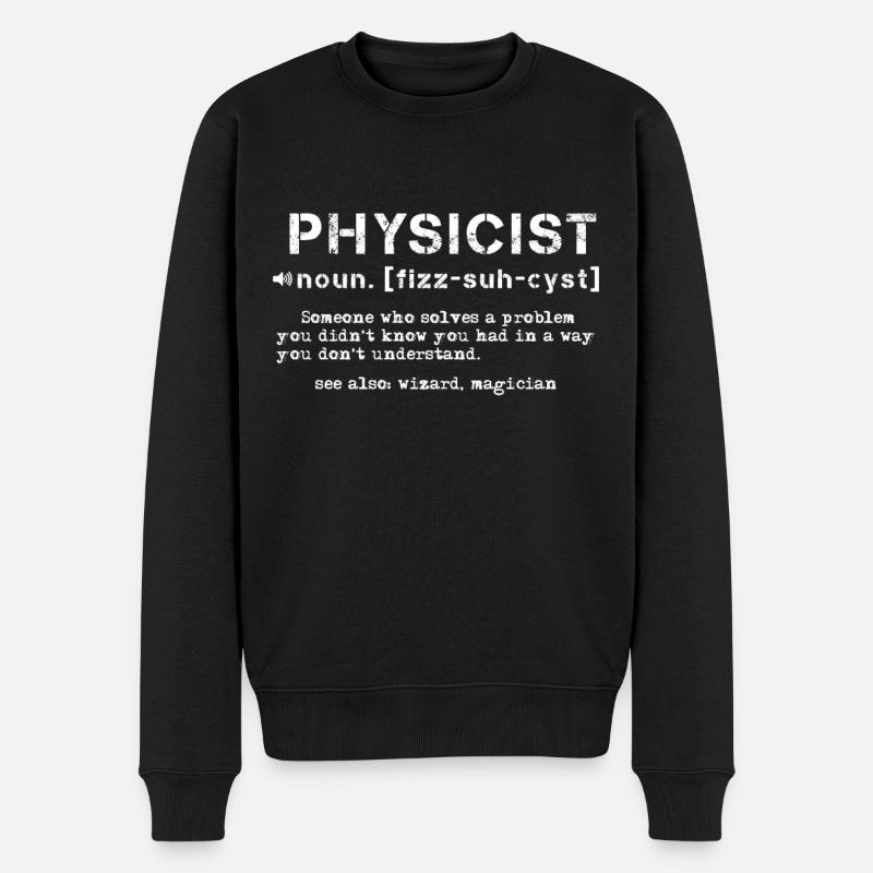 Physique Définition Science - Pull Premium bio Homme - noir
