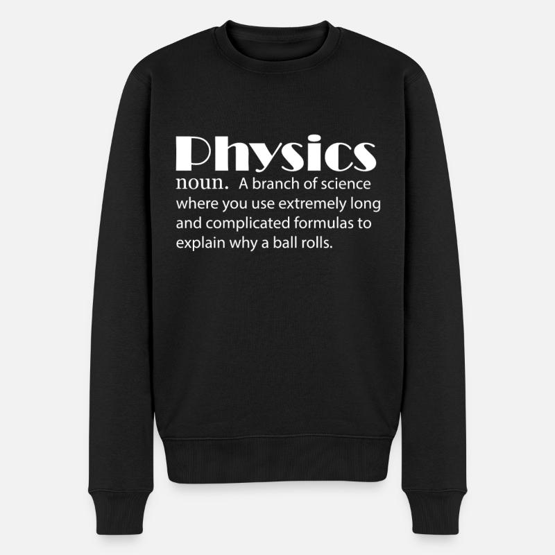 Physics Definition Physicist - Men's Premium Organic Jumper - black