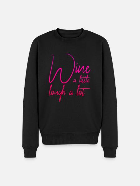 funny wine saying - Men's Premium Organic Jumper - black