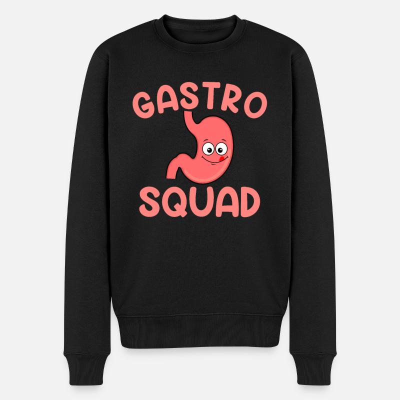 gastro squad Endoscopy Gastroenterology - Männer Premium Bio Pullover - Schwarz