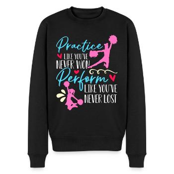 Pratique du cheerleading comme vous n’avez jamais applaudi - Pull Premium bio Homme - noir - Devant - Nico (187cm)