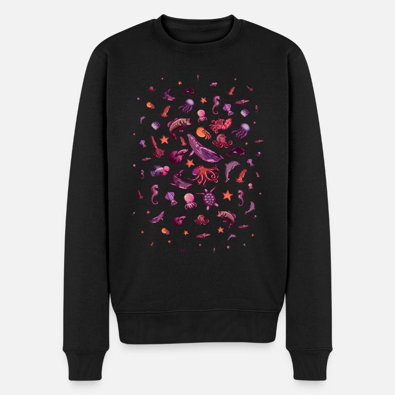 Meerestier Meerestier Aquarist - Männer Premium Bio Pullover - Schwarz