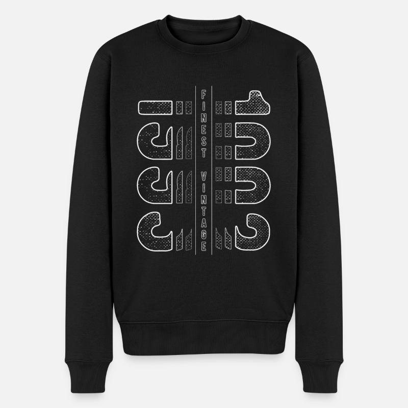 Finest Vintage 1993 Geburtsjahr 1993 Geburtstag - Männer Premium Bio Pullover - Schwarz