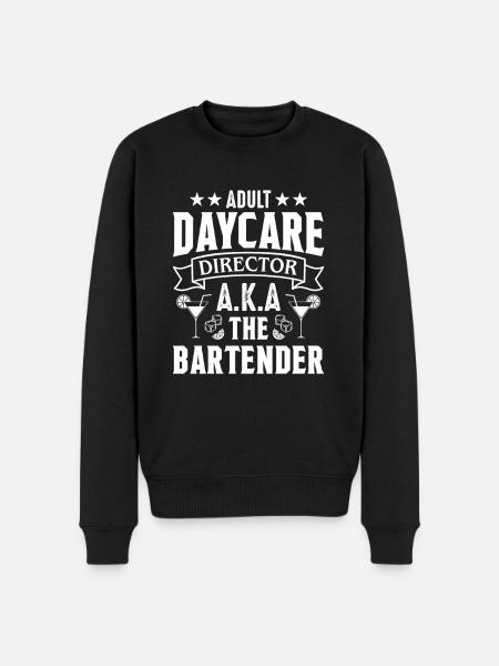 Waitress Bartender Waiter Server - Men's Premium Organic Jumper - black