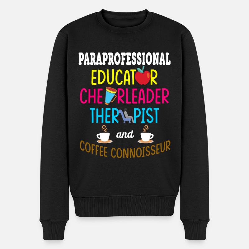 Aide-enseignante enseignante - Pull Premium bio Homme - noir