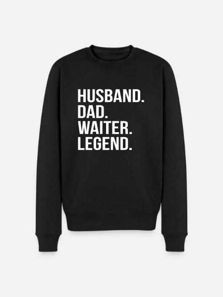 Kellnerin Barkeeper Kellner Barkeeper - Männer Premium Bio Pullover - Schwarz