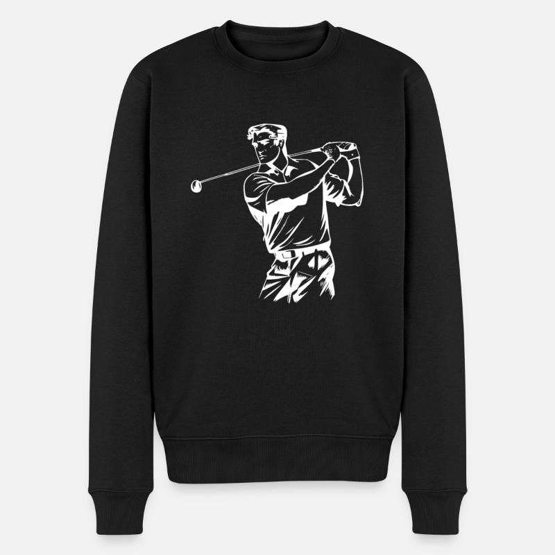 Golfeurs de golf - Pull Premium bio Homme - noir