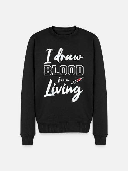 Phlebotomist Phlebotomy Nurse Tech - Men's Premium Organic Jumper - black