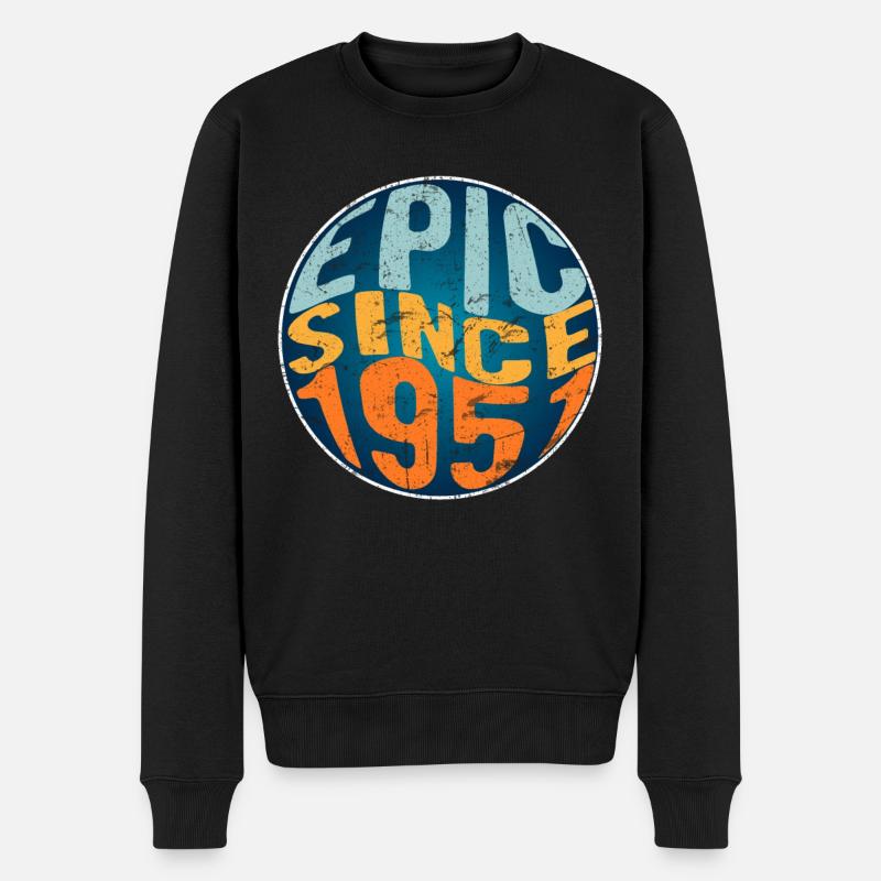 Episch Seit 1951 - Männer Premium Bio Pullover - Schwarz