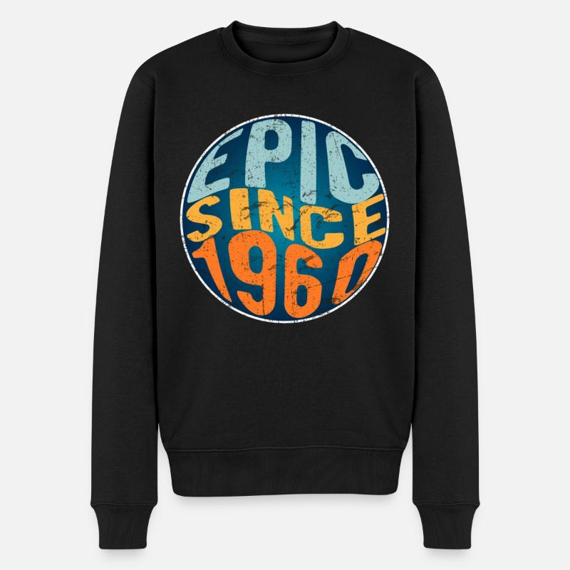 Episch Seit 1960 - Männer Premium Bio Pullover - Schwarz
