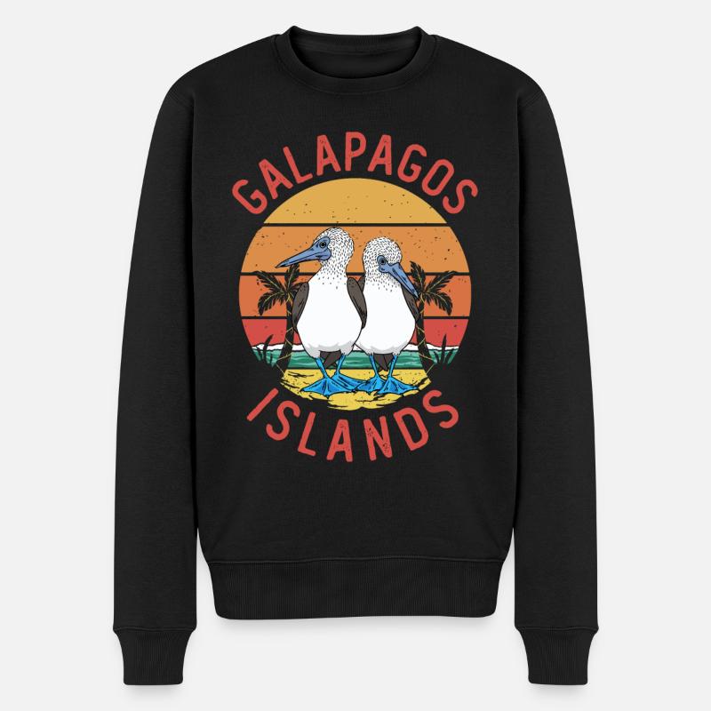 Galapagos Islands - Männer Premium Bio Pullover - Schwarz