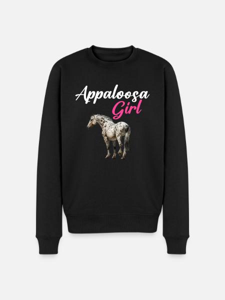 Appaloosa Equestrian Horse - Men's Premium Organic Jumper - black