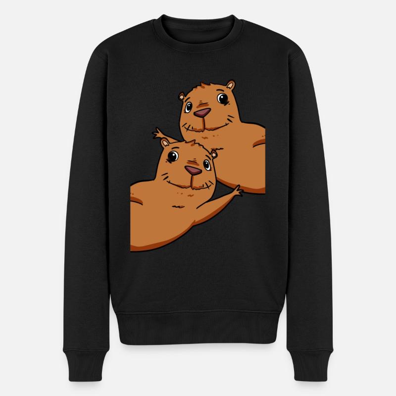 Capybara Wasserschwein - Pull Premium bio Homme - noir