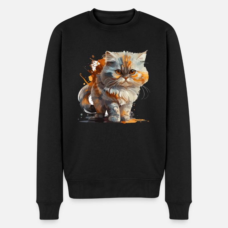 Chat - Pull Premium bio Homme - noir