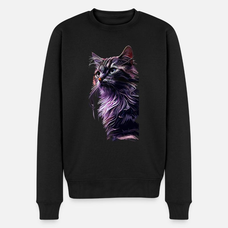 Chat - Pull Premium bio Homme - noir