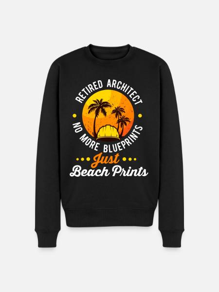 Retired Architect Architecture Retirement - Men's Premium Organic Jumper - black