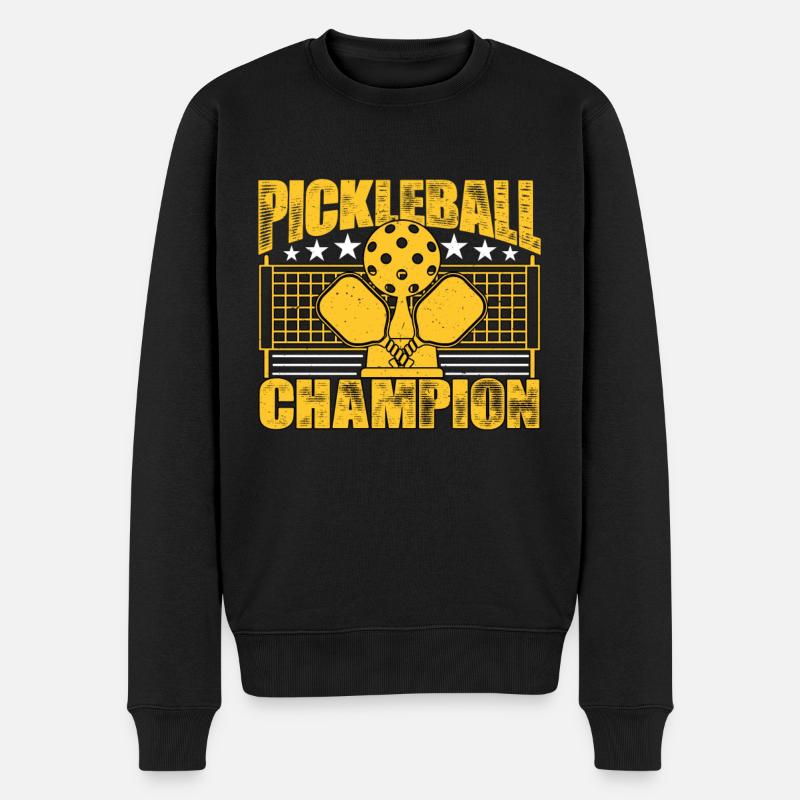 Pickleball Champion - Pull Premium bio Homme - noir