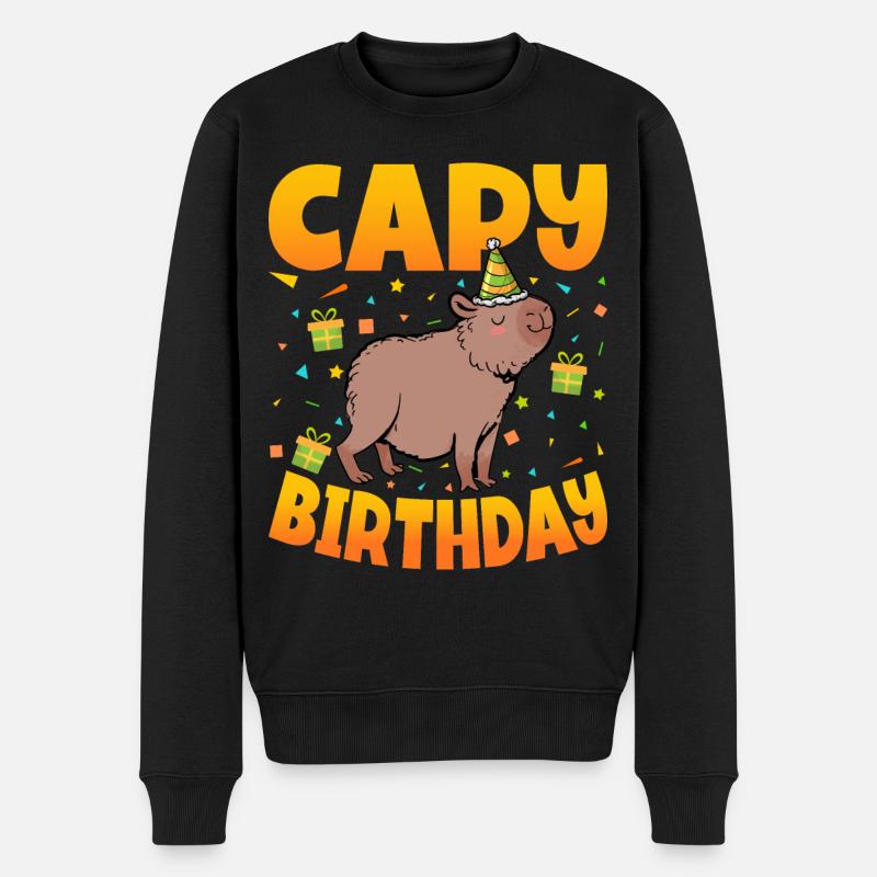Anniversaire de Capy - Pull Premium bio Homme - noir