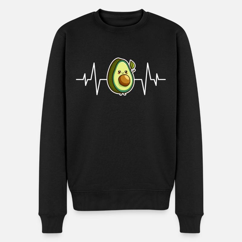 Battements de cœur d’avocat - Pull Premium bio Homme - noir
