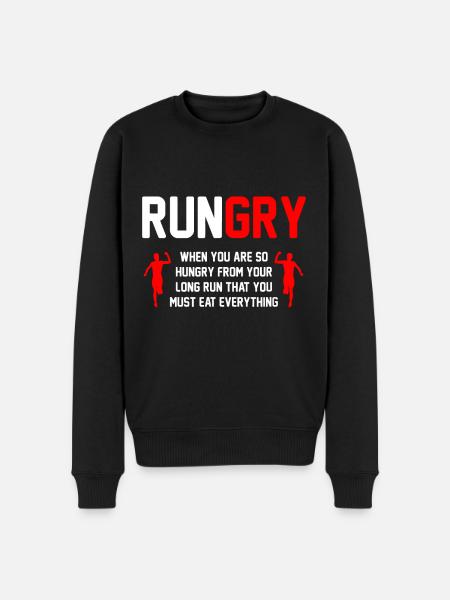 Langlauf - XC Run Runner - Männer Premium Bio Pullover - Schwarz
