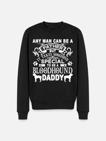 Proud Bloodhound Daddy - Men's Premium Organic Jumper - black