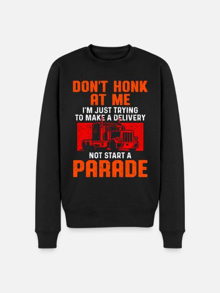 Truck Driver Trucker Driving - Men's Premium Organic Jumper - black