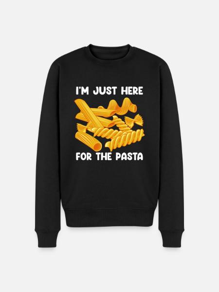 Funny Pasta Noodle Lover - Men's Premium Organic Jumper - black