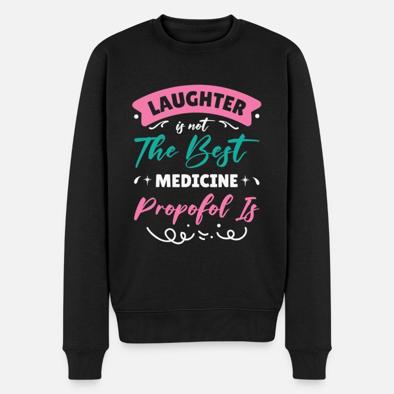 Infirmière anesthésiste anesthésiste - Pull Premium bio Homme - noir
