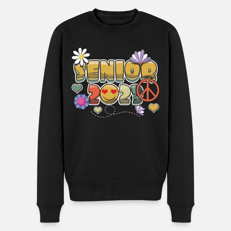 Bye School Graduation Graduate Senior 2023 - Männer Premium Bio Pullover - Schwarz