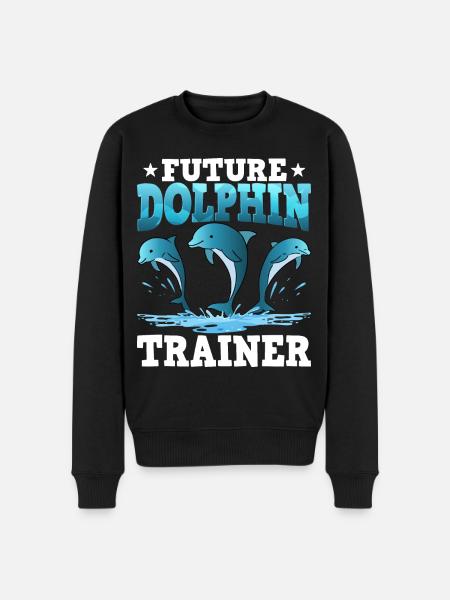 Future Dolphin Trainer - Men's Premium Organic Jumper - black