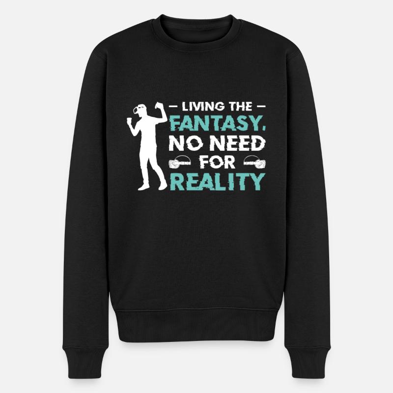 Simulation Fantasy Réalité Science-Fiction - Pull Premium bio Homme - noir