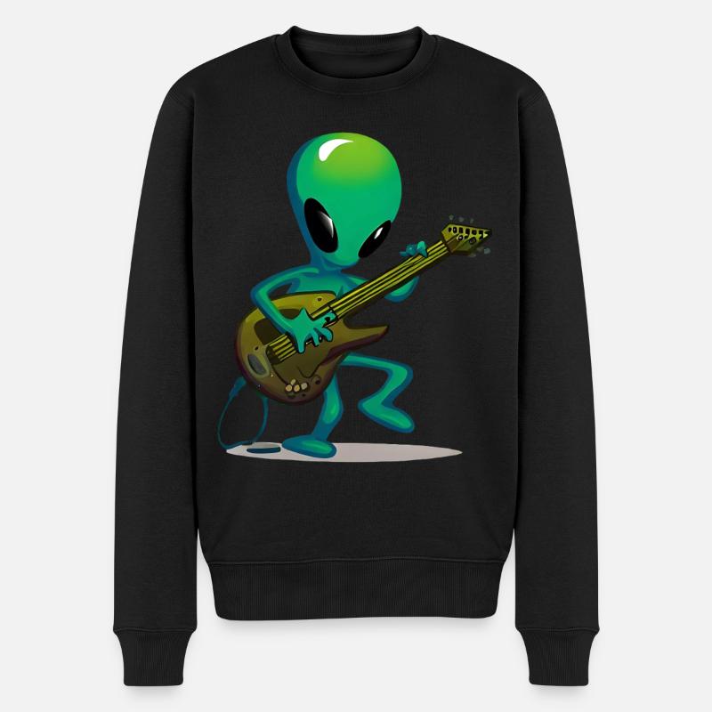 Guitariste extraterrestre - Pull Premium bio Homme - noir
