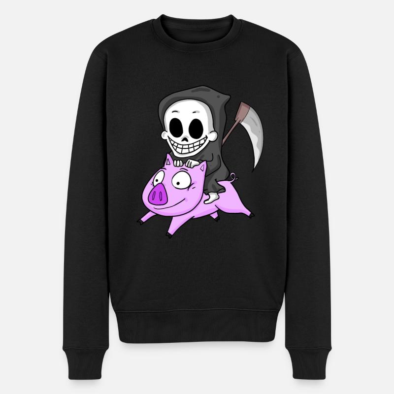 Cochon Faucheur - Pull Premium bio Homme - noir