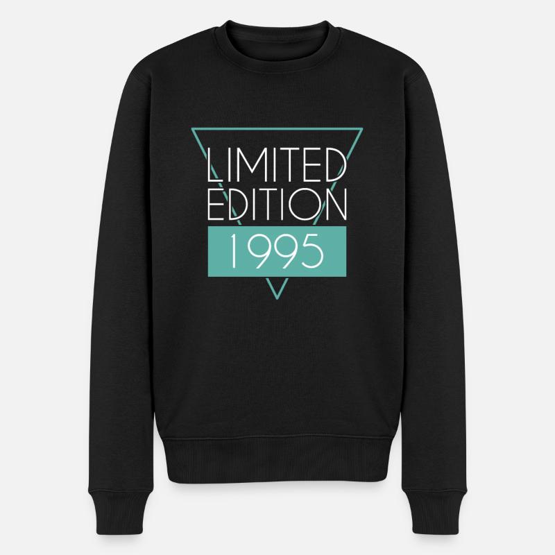 Limited Edition 1995 - Männer Premium Bio Pullover - Schwarz