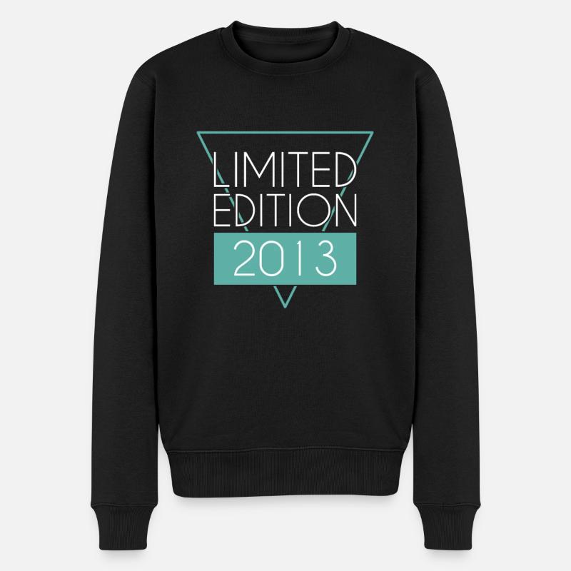 Limited Edition 2013 - Männer Premium Bio Pullover - Schwarz